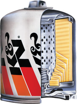 K&N Premium Wrench-Off&reg; Marine Oil Filters